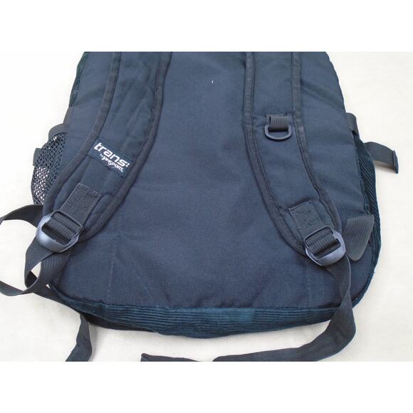 Trans By Jansport Black Corduroy Red Large Zippered Backpack - Picture 13 of 15